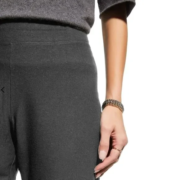 Eileen Fisher Washable Stretch Crepe Slim Ankle Pants Graphite Size Small - Picture 4 of 11